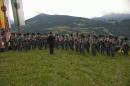Original Tiroler Kaiserj�germusik beim Totengedenken
