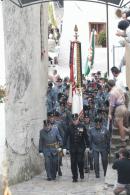 Einmarsch auf der Dorfgasse 