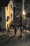 Musikkapelle beim Einzug auf der Dorfgasse