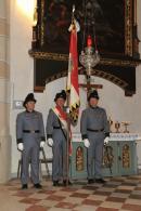 Fahnenabordnung Kaiserj�ger Oberleutnant Markus Profanter F�hnrich Walter Rabensteiner Fahnenleutnant Oswald Niederst�tter