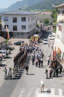 Evangelium bei Frohnleichnamsprozession im Dorfbereich