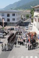 Evangelium bei Frohnleichnamsprozession im Dorfbereich